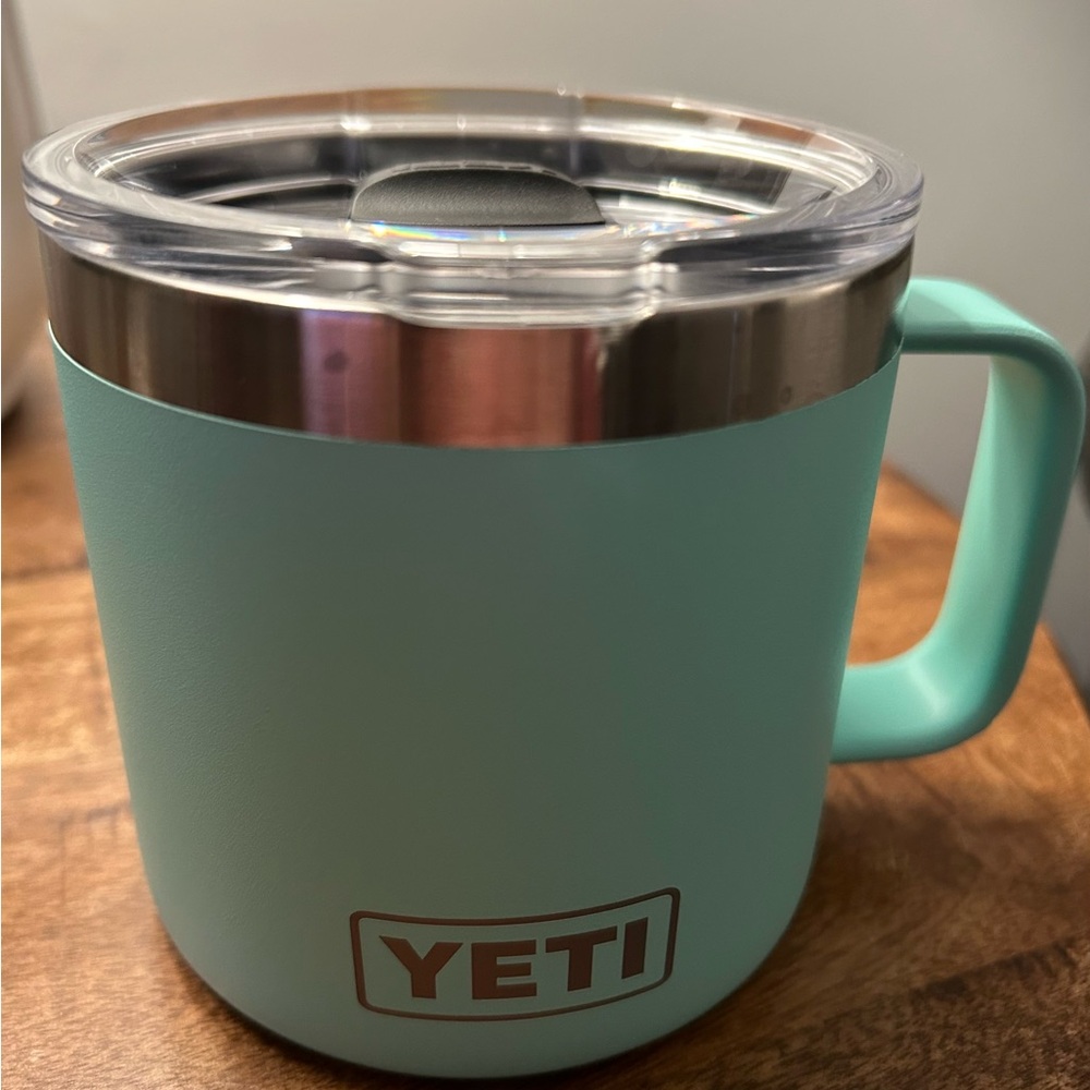 YETI Rambler Mug 14 oz. Seafoam w/MagSlider lid - Insulated Stainless Steel